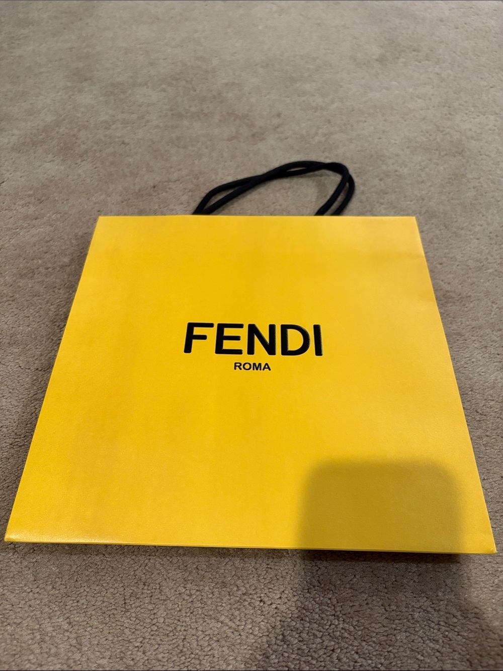 Authentic Fendi Roma Paper Shopping Gift Bag (Small) (Ribbon not included)